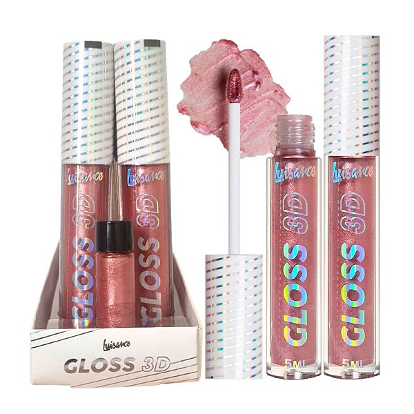 Luisance - Lip Gloss 3D Cintilante Super Glam L5303 Cor 07 - 12 Und
