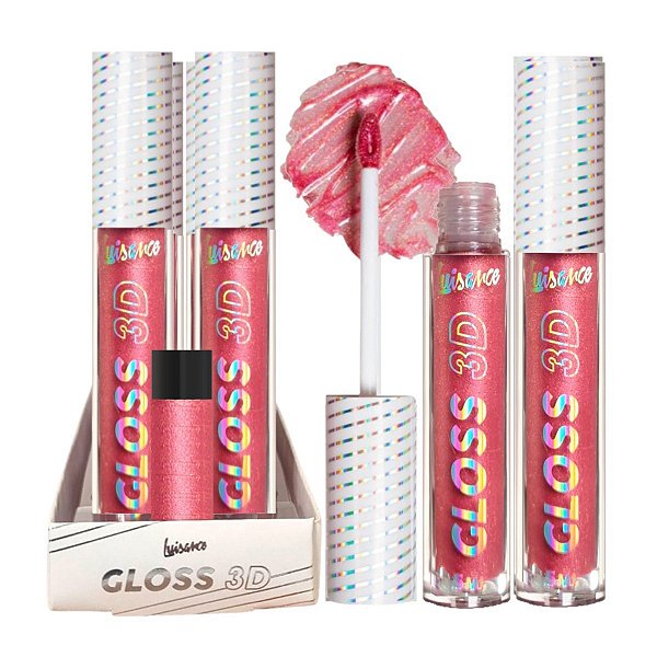 Luisance - Lip Gloss 3D Cintilante DIva faz Assim L5303 Cor 08 - 12 Und
