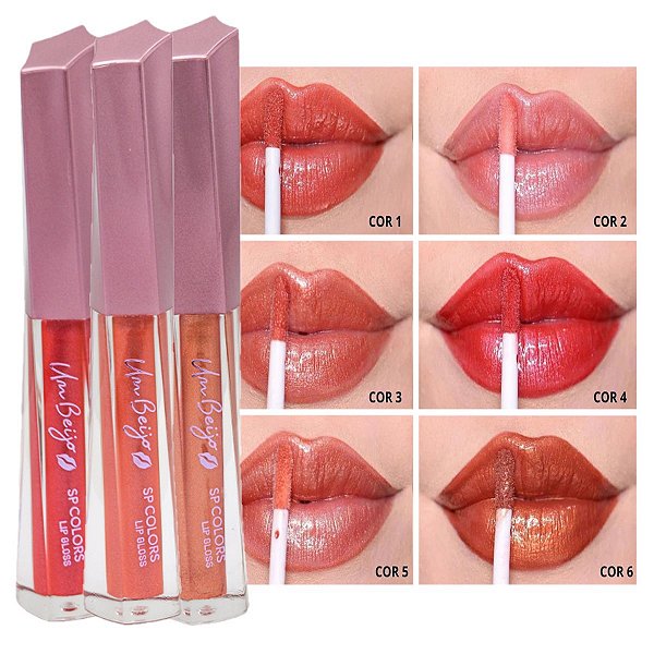 SP Colors - Lip Gloss Um Beijo Cintilante SP356 - 6 Und