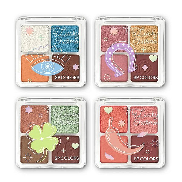 SP Colors - Paleta de Sombras My Lucky SP291 - 4 Und