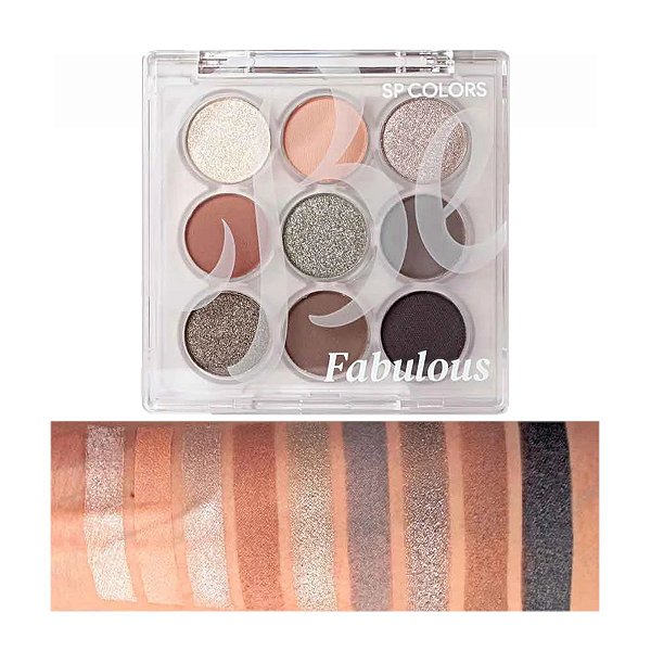 SP Colors - Paleta de Sombras Be Fabulous SP342 - Cor A