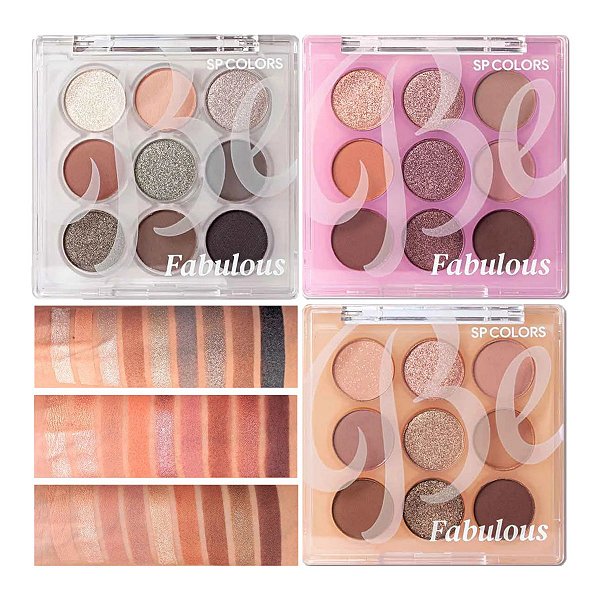 SP Colors - Paleta de Sombras Be Fabulous SP342 - 6 Und