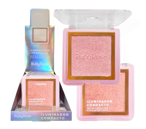 Ruby Rose - Iluminador Facial Compacto HB859 HL30 - 12 Unid