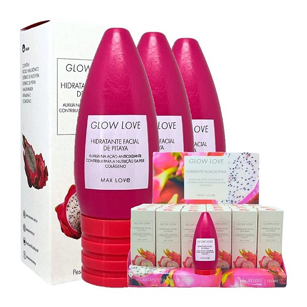 Max Love - Hidratante Facial Glow Love Pitaya - 36 Und