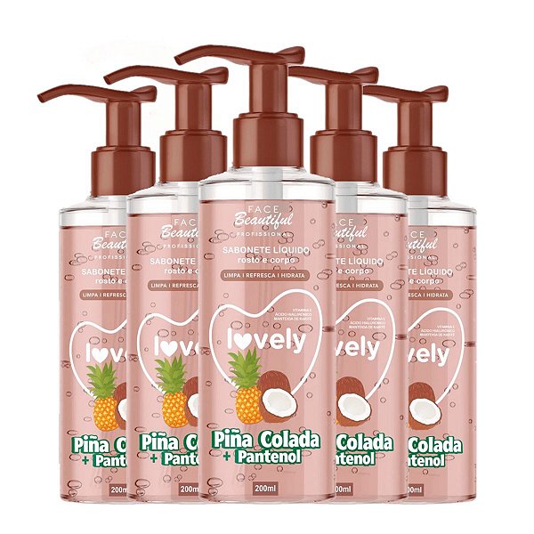 Face Beautiful - Sabonete Pina Colada Pantenol FB482 - 12 Un