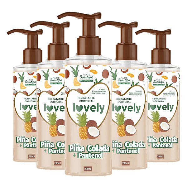 Face Beautiful - Hidratante Pina Colada Vegano FB484 - 12 Un