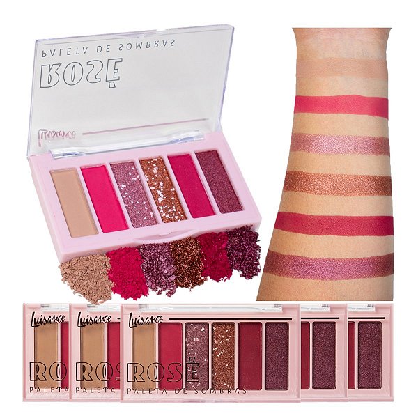 Luisance - Paleta de Sombras L3236 ROSE - 6 Und