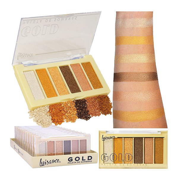 Luisance - Paleta de Sombras L3236 GOLD - 12 Und