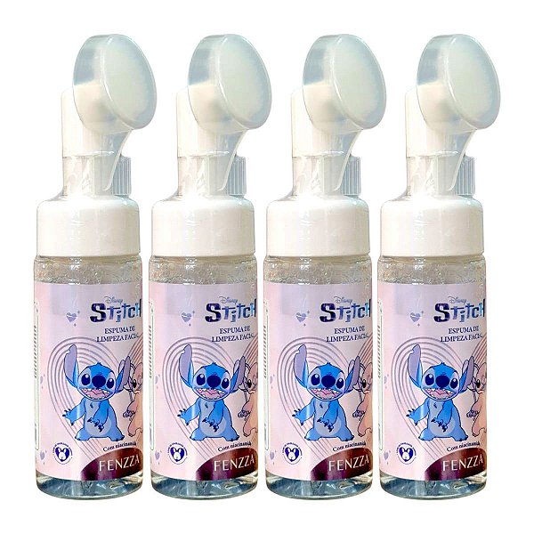 Fenzza - Espuma Limpeza Facial Stitch e Angel Disney - 6 Und