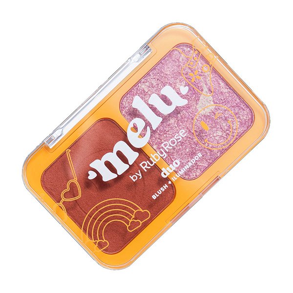 Ruby Rose - Paleta Duo Blush Iluminador Melu RR1002 G2
