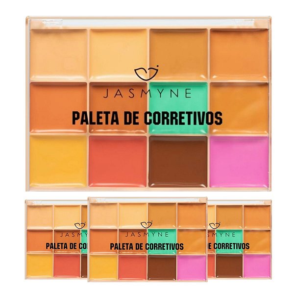 Jasmyne - Paleta de Corretivo 12 Cores JS06116 - 6 Und