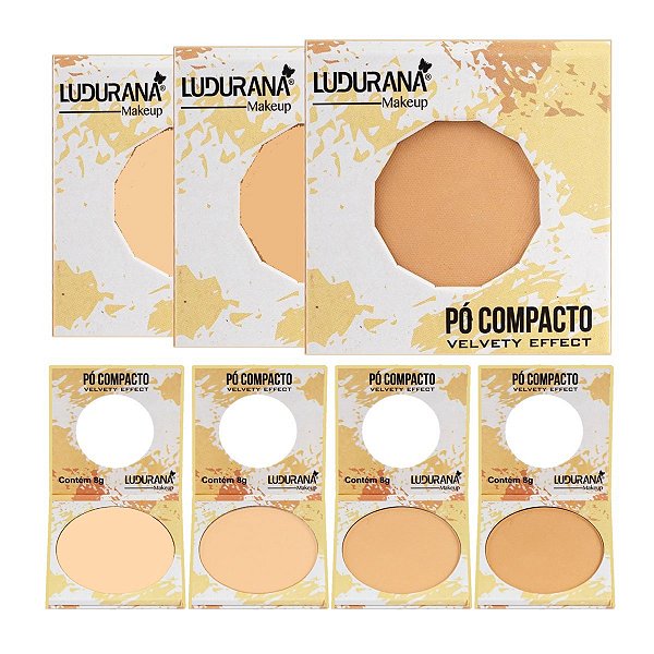 Ludurana - Po Compacto Efeito Velvety B00191 - 4 Und