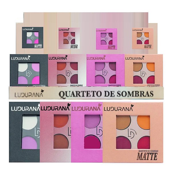 Ludurana - Quarteto de Sombras Matte B00240 - 24 Und