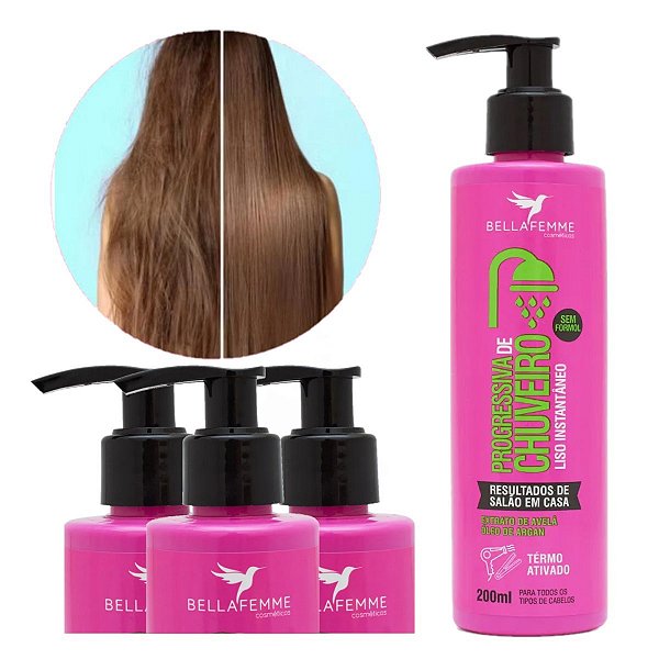 Bella Femme - Progressiva de Chuveiro Sem Formol - 12 Und