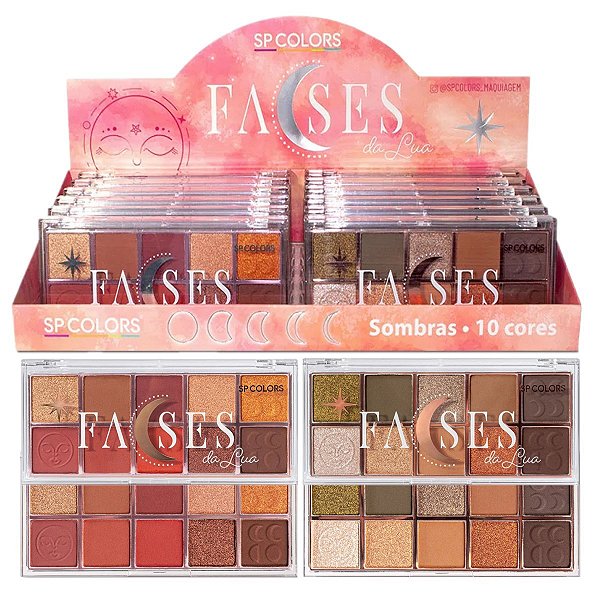 SP Colors - Paleta de Sombras Fases da Lua SP353 - 12 Und