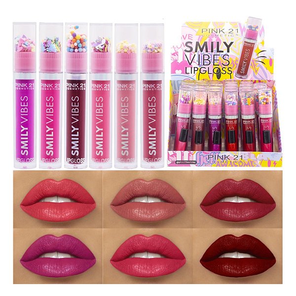 Pink 21 - Lip Gloss Smily Vibes CS3099 B - 24 Und