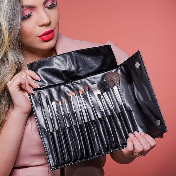 Griffty - Kit c/ 12 Pinceis Profissionais + Bolsa GK03