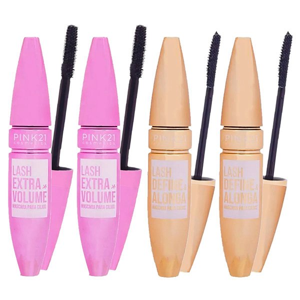 Pink 21 - Mascara de Cilios Volume e Define CS5402 - 6 Und
