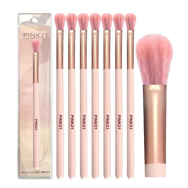 Pink 21 - Pincel p/ Esfumar Sombra HB87282 - 6 Und