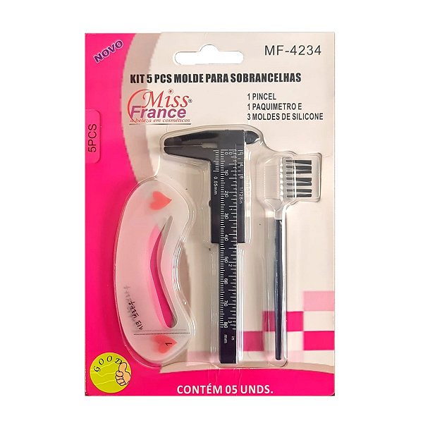 Miss France - Kit Molde Sobrancelhas Paquimetro MF4234
