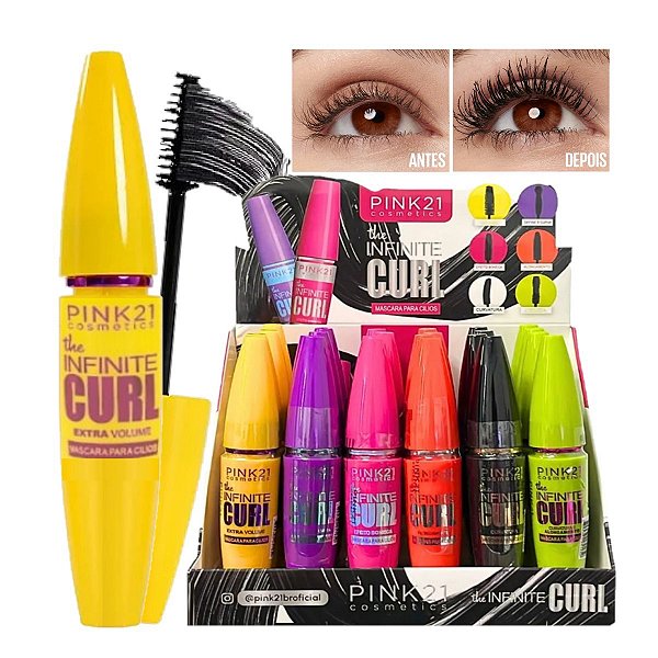 Pink 21 - Mascara de Cilios 6 tipos CS5468 - 24 Und
