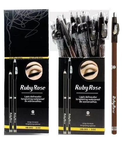 Ruby Rose - Lápis para Sobrancelhas Marrom Universal HB093-C1 ( 36 Unidades )