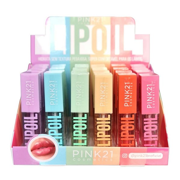 Pink 21 - Lip Oil Hidratante CS5358 - 24 Und