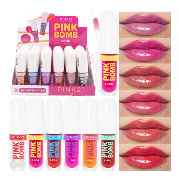 Pink 21 - Lip Oil Pink Bomb CS5354 - 24 Und