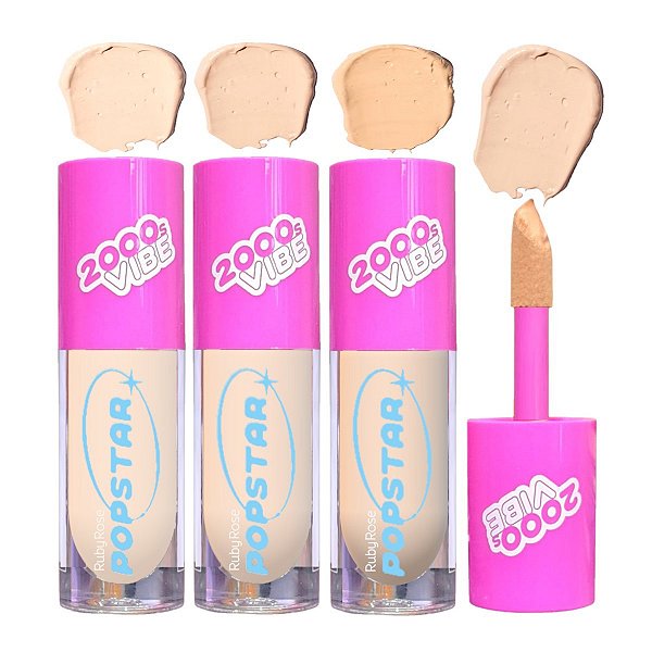 Ruby Rose - Corretivo Liquido Popstar Claros M603 G1 - 3 Und