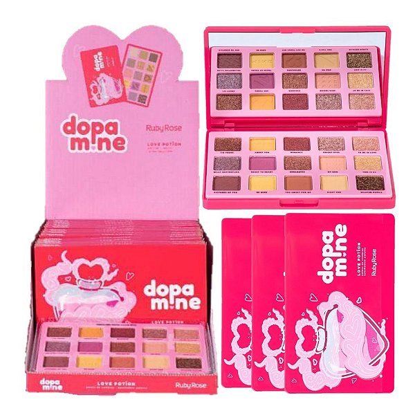Ruby Rose - Paleta de Sombras Potion Dopamine F2609 - 12 Und