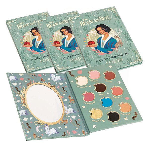 Fenzza - Paleta de Sombras Branca de Neve DIS225 - 6 Und