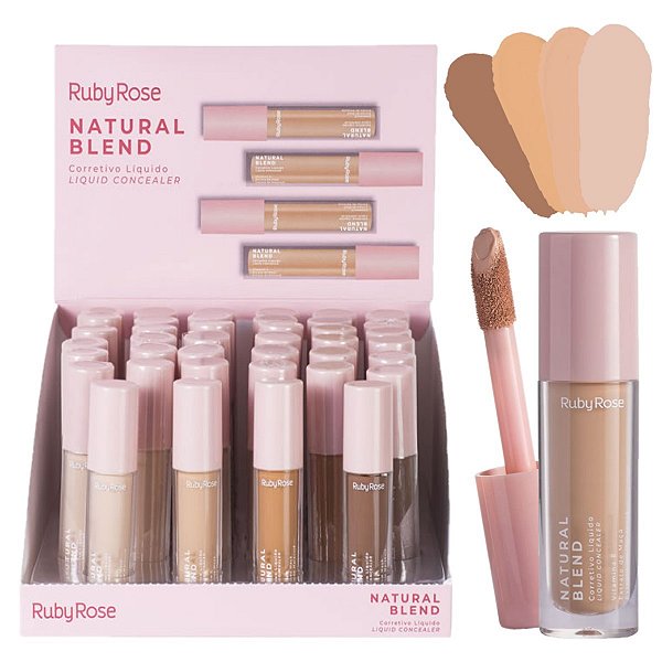 Ruby Rose - Corretivo Natural Blend Medios M600 G2 - 36 Und