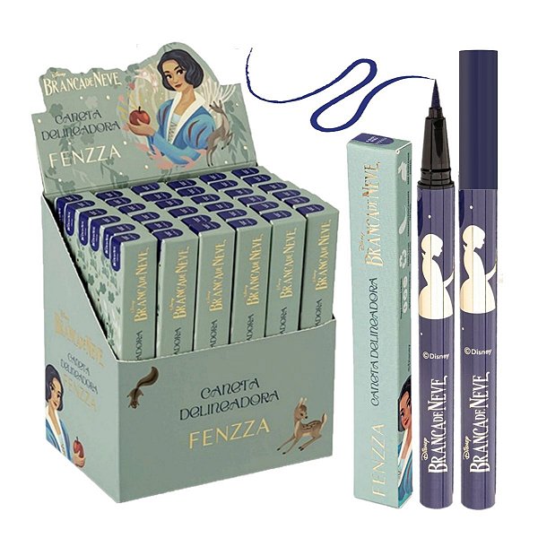 Fenzza - Caneta Delineadora Branca de Neve Azul - 36 Und