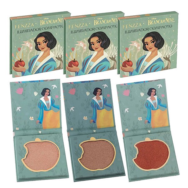 Fenzza - Iluminador Compacto Branca de Neve -  03 Unid