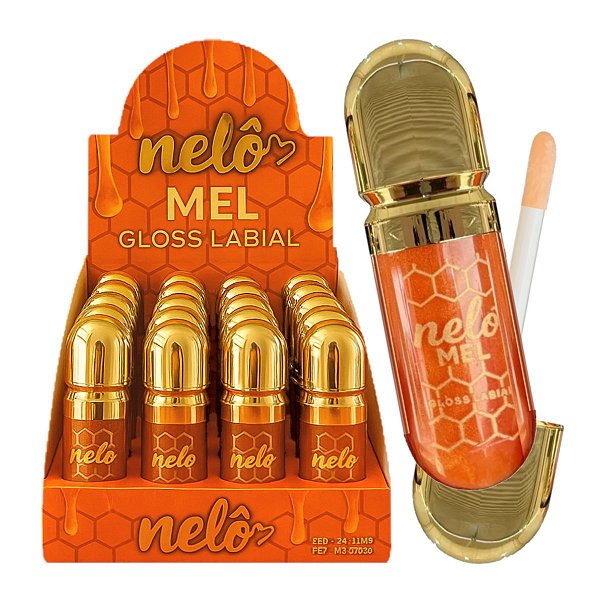 Nelô - Lip Gloss Mel Honey NL0050 - 24 Unid