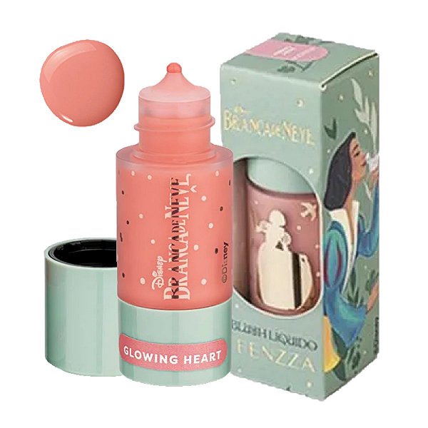 Fenzza - Blush Liquido Branca de Neve DIS220 - GLOWING HEART