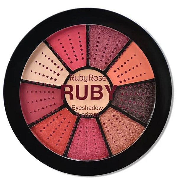 Ruby Rose - Paleta de 9 Sombras e Primer HB9986 - Ruby