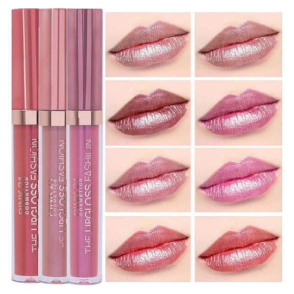 Pink 21 - Lip Gloss Fashion Cintilante CS4215 - 8 Und