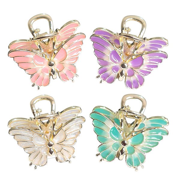 Importado - Presilha de Cabelo Borboleta HP1645 - 6 Und