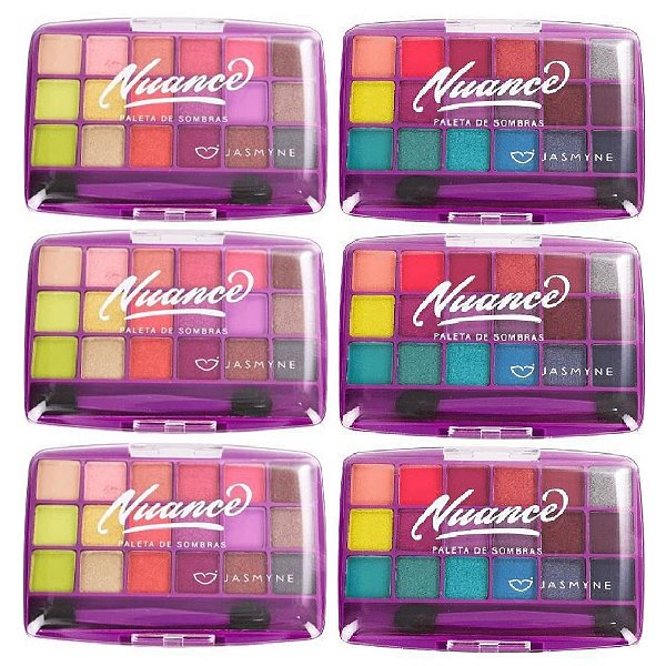 Jasmyne - Paleta Sombras Nuance A/B JS0801 - 12 unidades