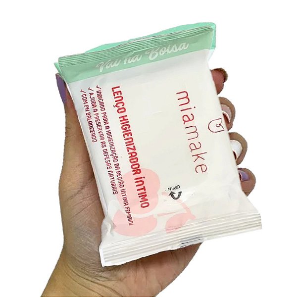Mia Make - Lenço Higienizador Intimo Vai na Bolsa 465
