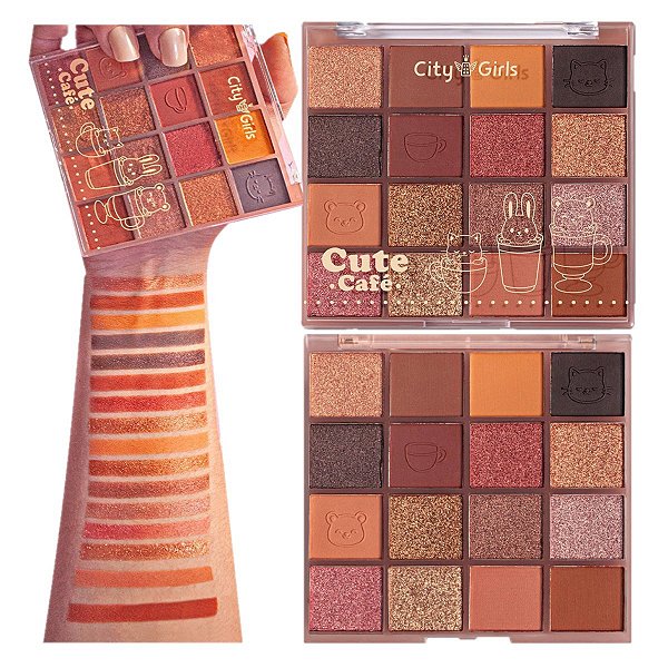 City Girls - Paleta de Sombras Cute Cafe CG367 - UNIT