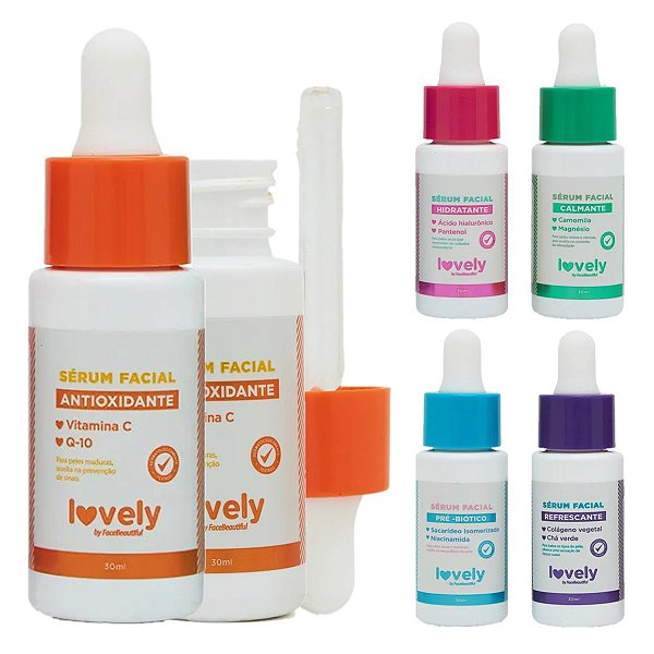 Face Beautiful - Kit Seruns Faciais 5 Funções FB469 - 05 Un