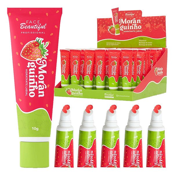 Face Beautiful - Hidratante Labial Moranguinho FB535 - 48 Un