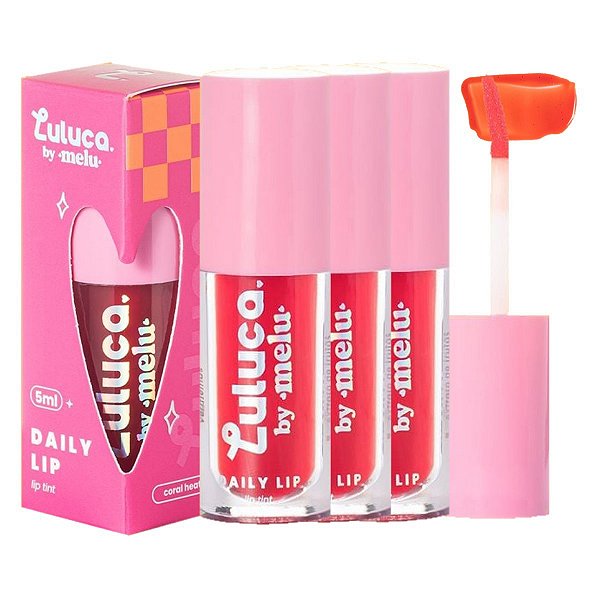 Ruby Rose - Lip Tint Luluca Melu L6604 Coral Heat - 6 Und