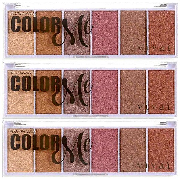 Vivai - Paleta de Iluminador Facial Color Me 4039 - 6 Und