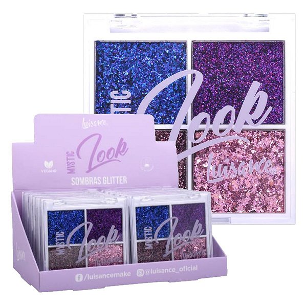 Luisance - Paleta de Sombras Glitter L3278 MYSTIC - 12 Und