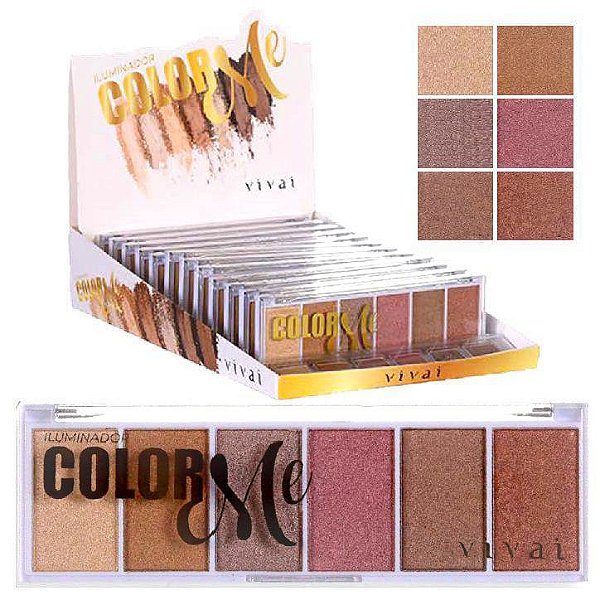 Vivai - Paleta de Iluminador Facial Color Me 4039 - 12 Und