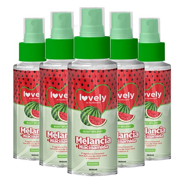 Face Beautiful - Body Splash Melancia Vegano FB530 - 12 Und