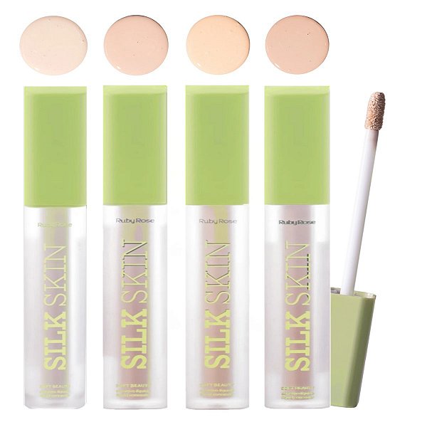 Ruby Rose - Corretivo Soft Silk Skin T1800 G1 - 4 Und